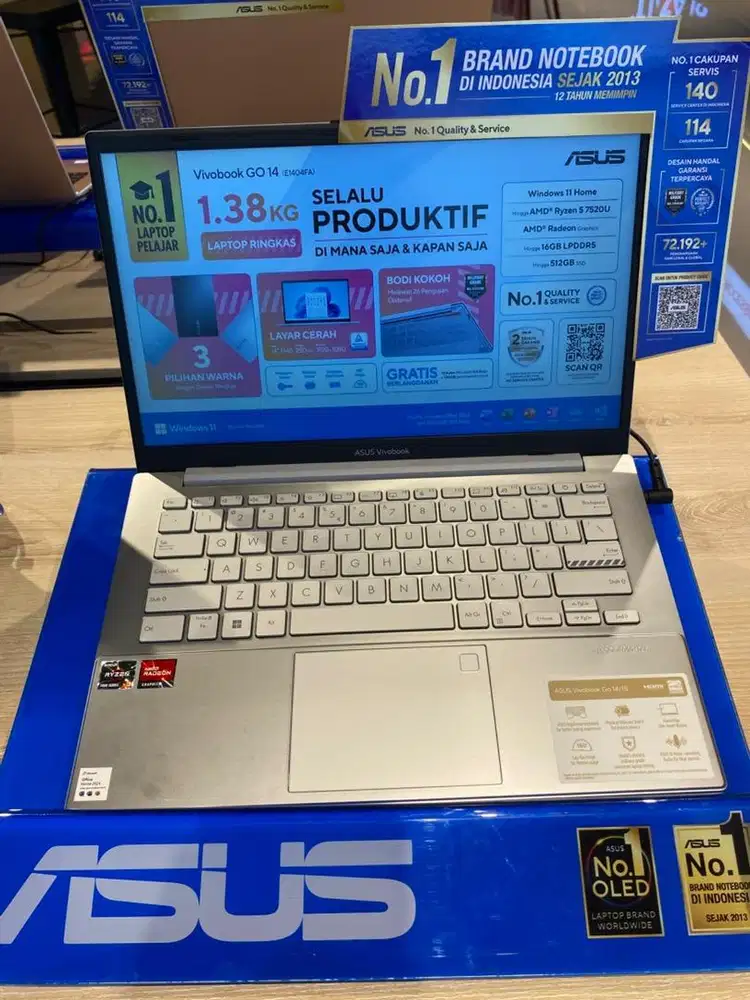 Laptop Asus Vivobook Ryzen 3 Ram 8GB SSD 512 GB
