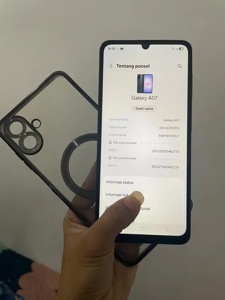 samsung a07 4/128Gb Fullset