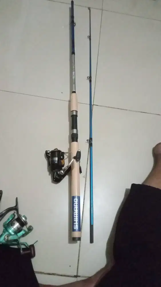 Joran shimano baru, reel Goldenfish kingkong masih mulus,bonus tas dll