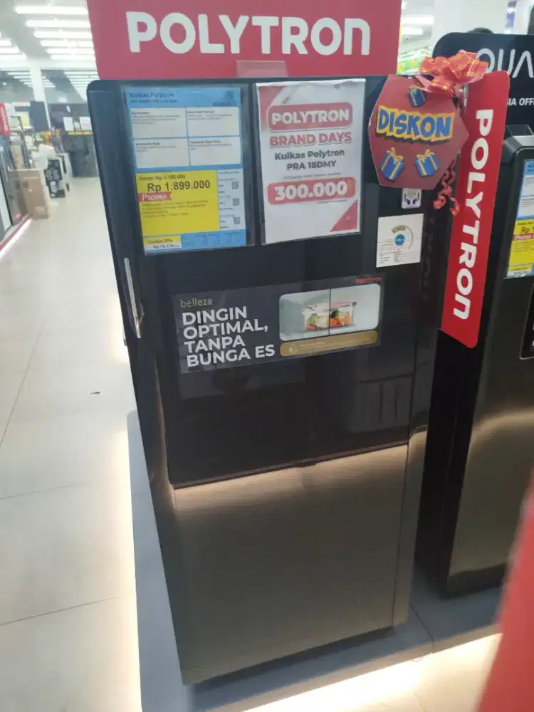 Kulkas polytron 1 pintu bisa cicilan menggunakan shopepaylater