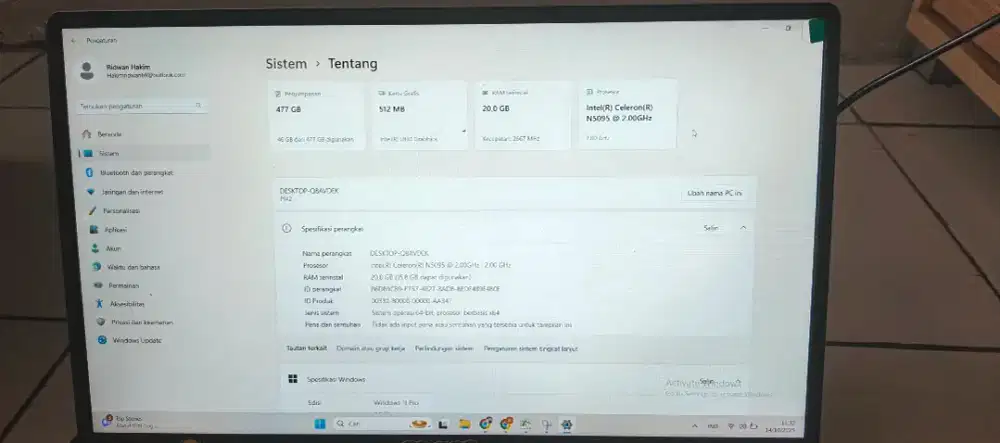 Laptop CNAST second rasa baru