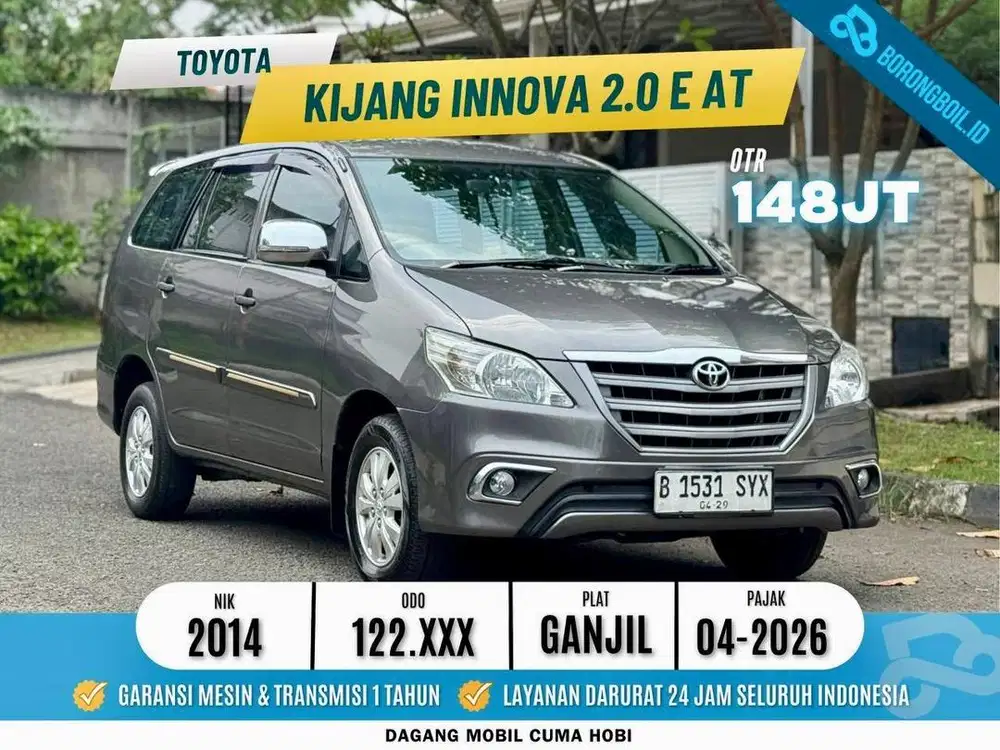 TERMURAH!! INNOVA 2.0 E AT 2014 SIAP PAKAI