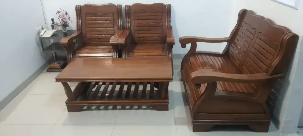 Kursi tamu jati jepara - Gajah Semut