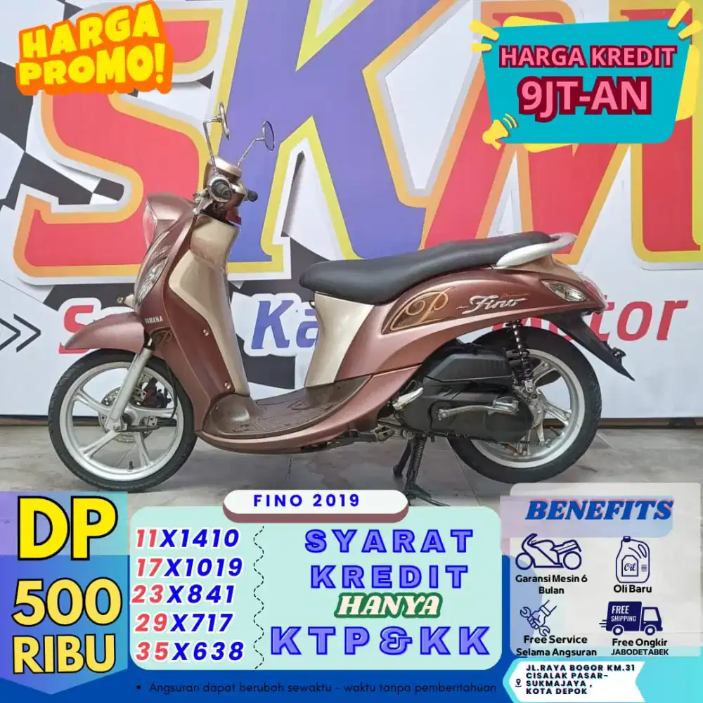 DP 500rb - kredit fino 2019 cukup KTP dan KK