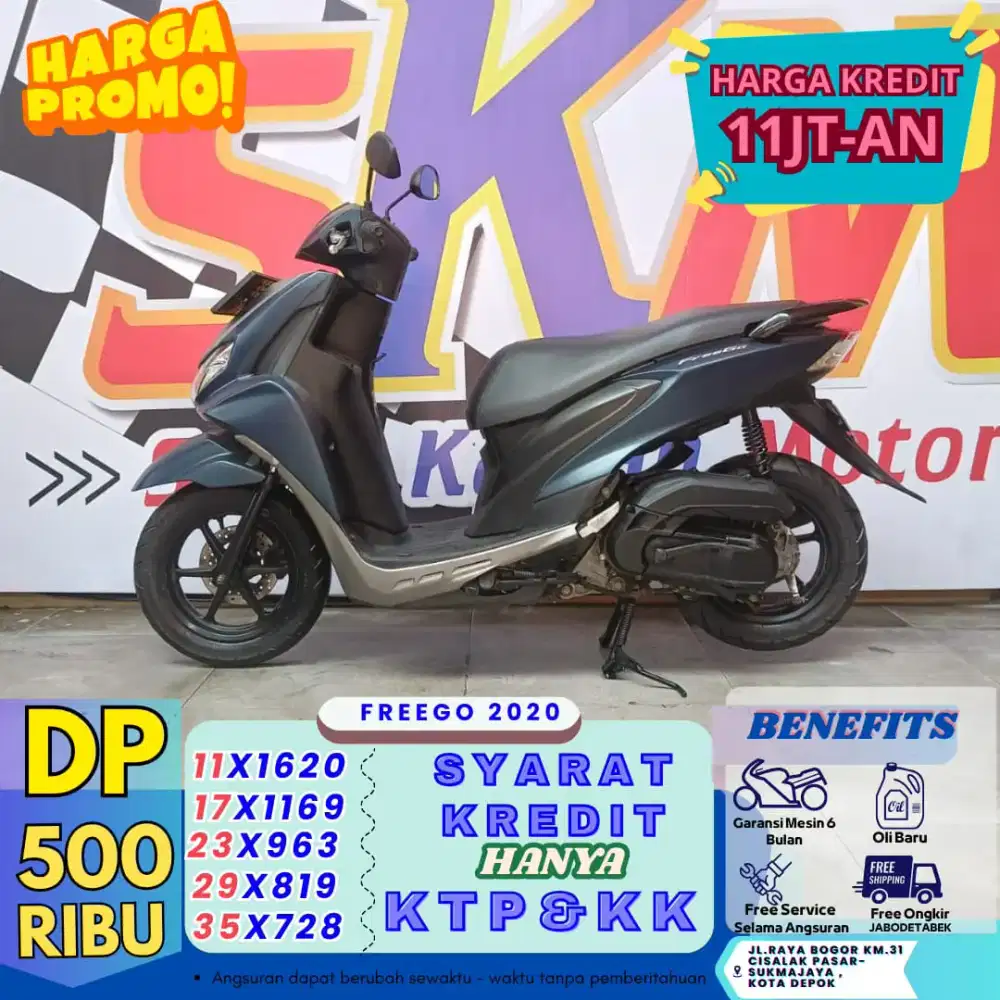 Kredit DP 500rb proses freego 2020 km low