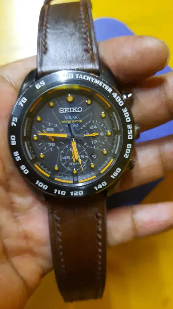 Seiko solar chronograph limited edition super langka