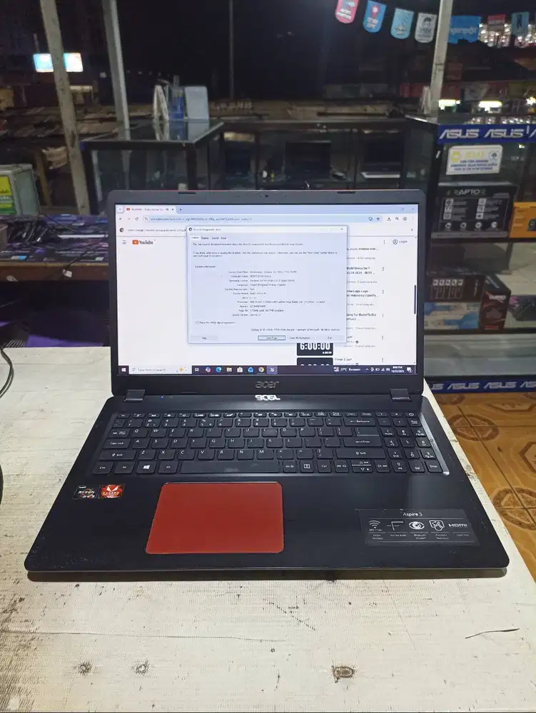 ACER A315-42 | Ryzen 3 | RAM 12GB | SSD 256GB + HDD 1TB | Siap Game &