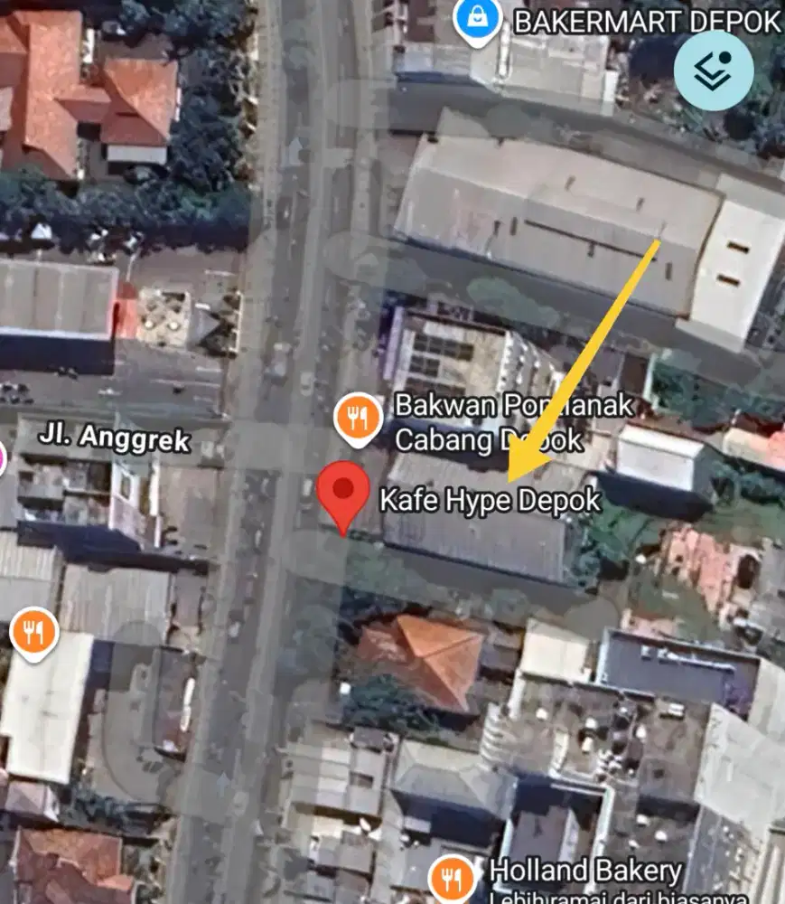 Jual Tanah 740m² Dan Bangunan Plus Cafe Di Area Bisnis Kota Depok