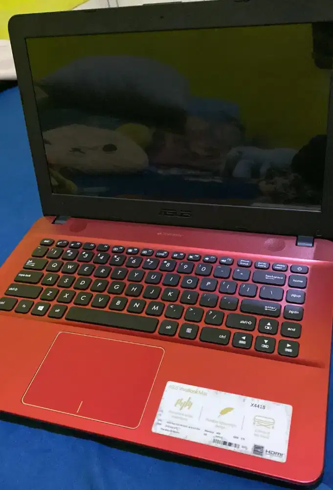 Laptop Asus X441B RAM 4 HDD 500GB Mulus no minus