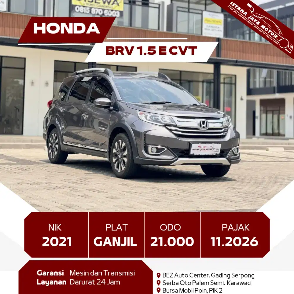 [TDP 15JT] HONDA BRV 1.5 E CVT 2021