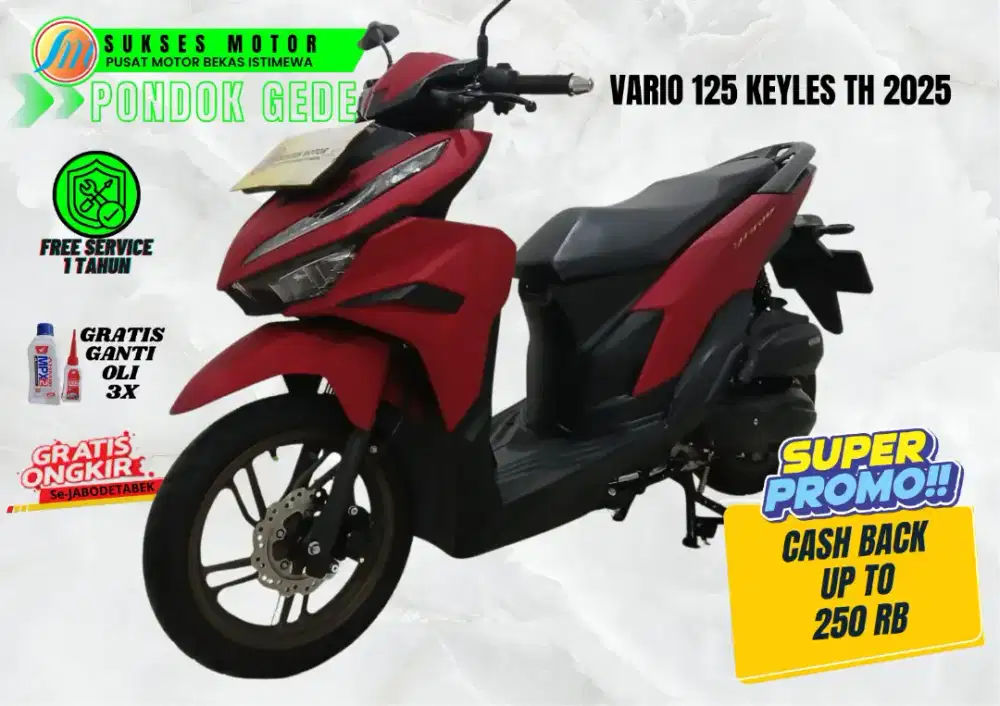 VARIO 125 KEYLES TAHUN 2025 CICILAN LEBIH MURAH