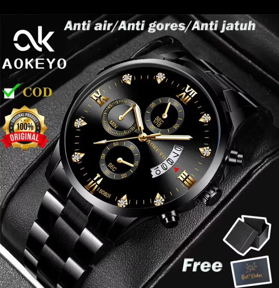 JAM TANGAN PRIA ANTI AIR (AOKEYO 5080)