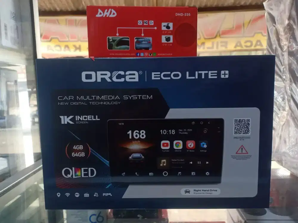 Android Orca layar QLed 9inchi Ram4/64Gb+Camera+Psang