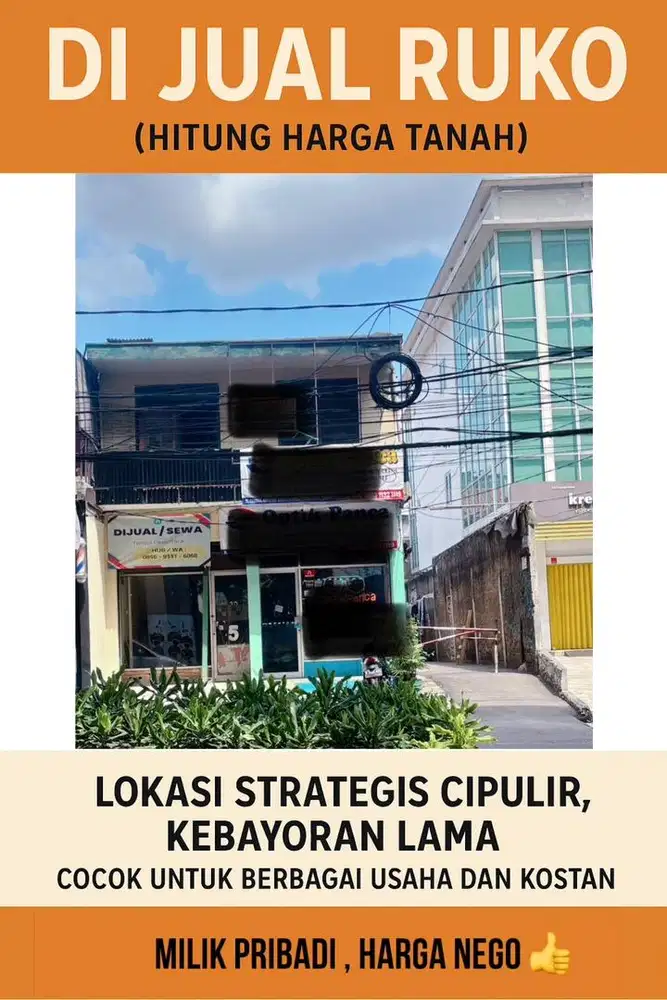 Dijual Murah Ruko Produktif Di Cipulir Kebayoran Lama