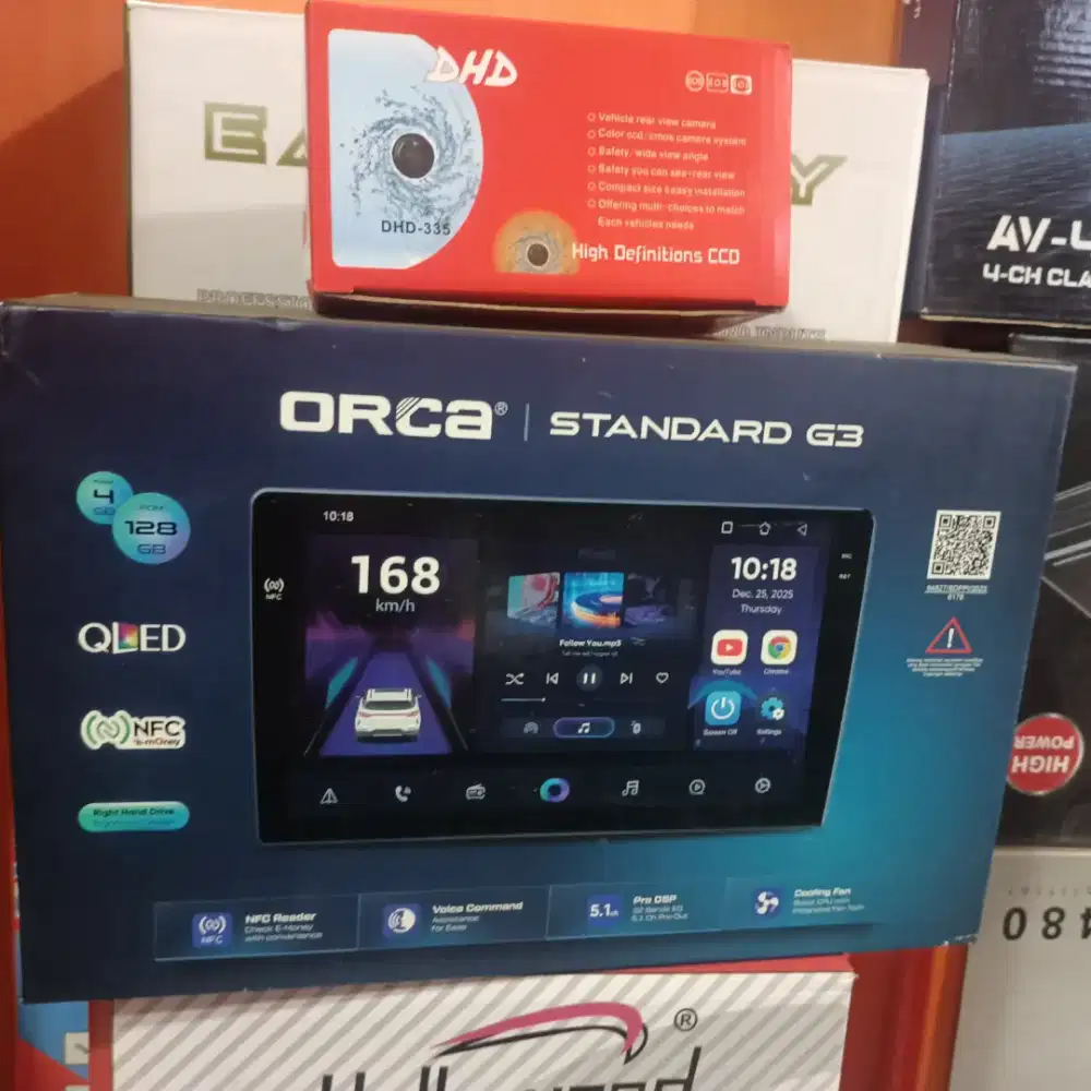 Android ORCA Layar QLed 9 inchi Ram4/128gb+Camera