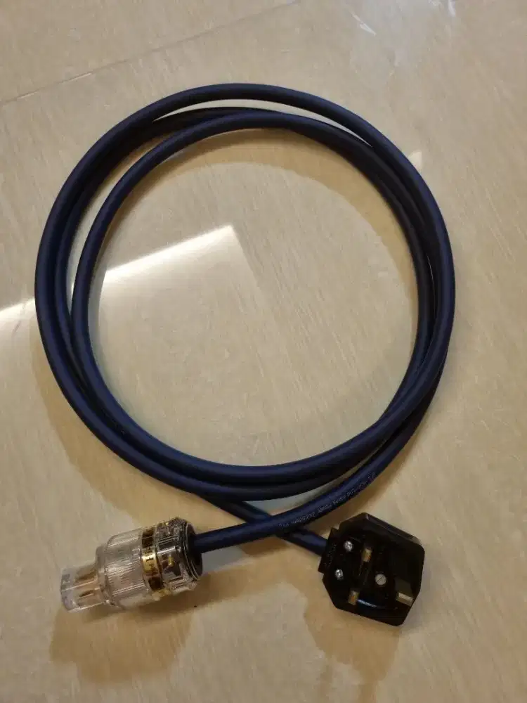 Audio power cord audio speaker cable kabel gold plated 2.2