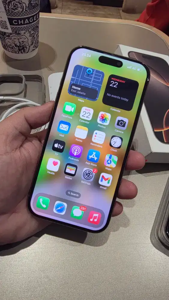 iPhone 16 Pro 128GB, Desert Titanium - Garansi Resmi, iBox