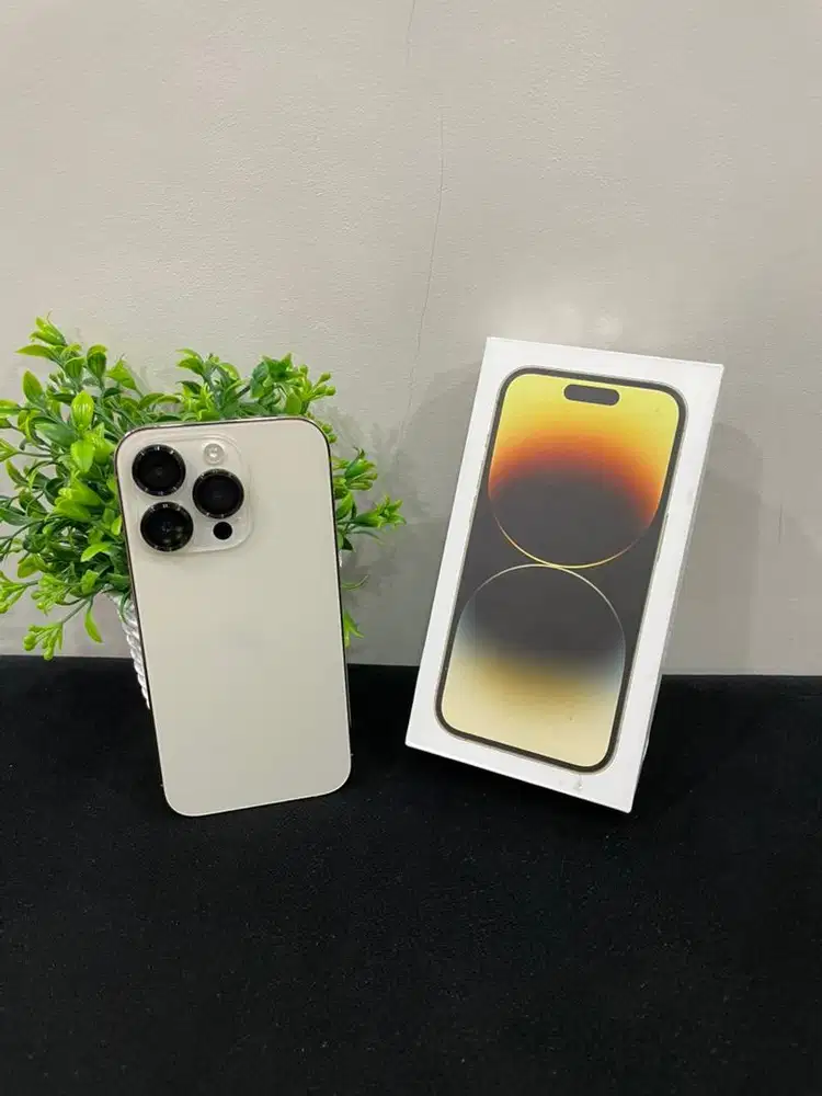 IPhone 14 Pro 256GB Dual On Gold mulus Fullset BH 83% 3Utool 98 Cukai