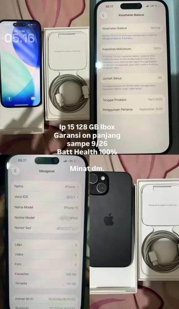 Iphone 15 garansi Ibox