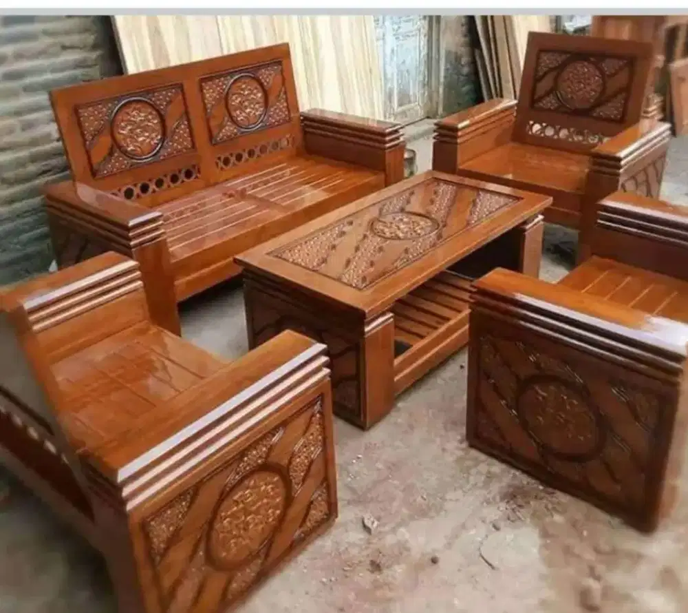 Kursi tamu jati tempuk