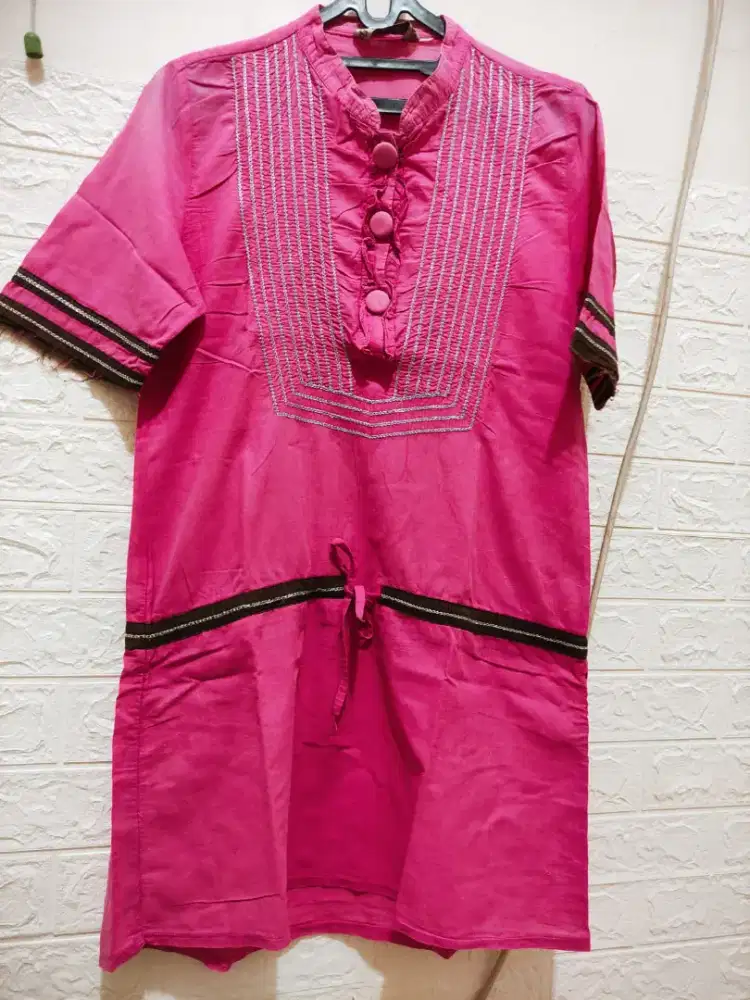 Preloved Tunik hijab wanita model tali serut