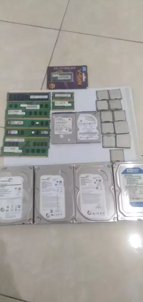 Di jual ram, hardisk & prosesor