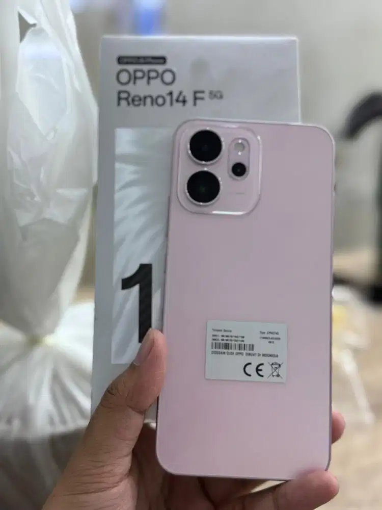oppo reno 14F 5G 8/256GB pink fullset mulus