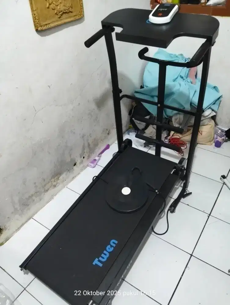 Treadmill manual Twen mulus alat olahraga fitnes lari