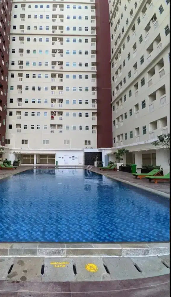 Disewakan/over kredit apartemen tipe studio ukuran terluas
