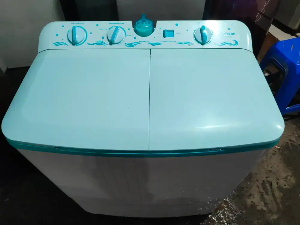 Mesin cuci Polytron 2tabung 9kg normal orisinil