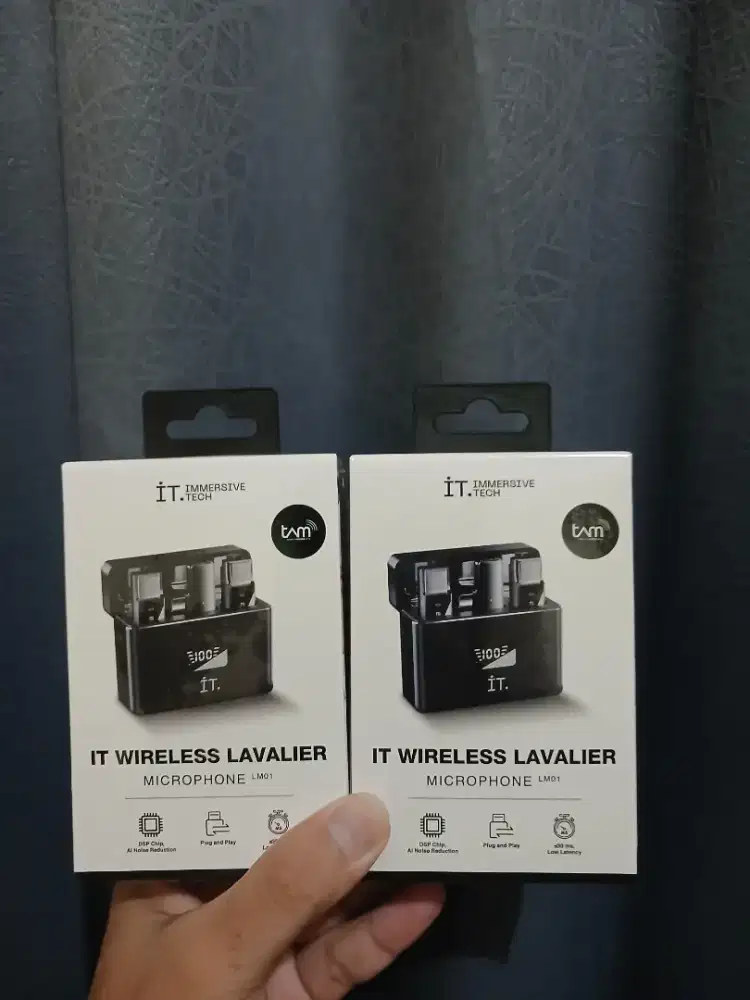 iT microphone wireless LM01 noise reduction dan echo