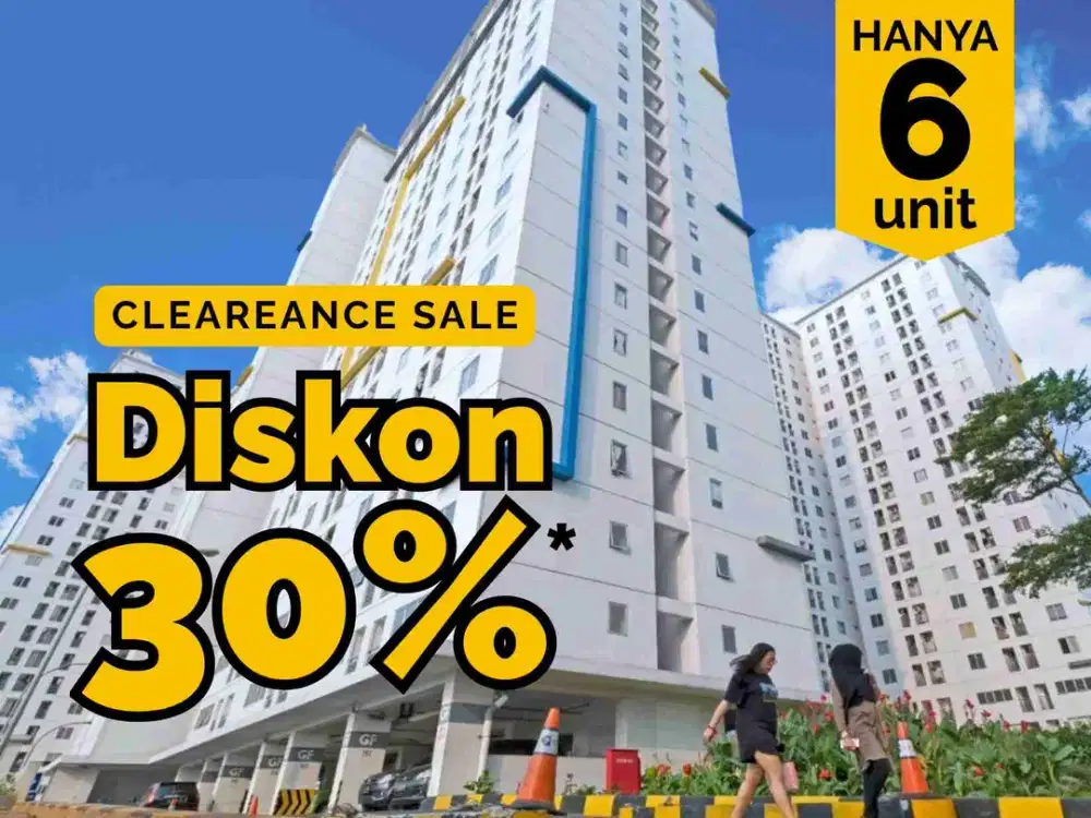 Jual Diskon 30% Apartemen Bassura City Tower Baru Tipe 2 Bedroom Siap Huni