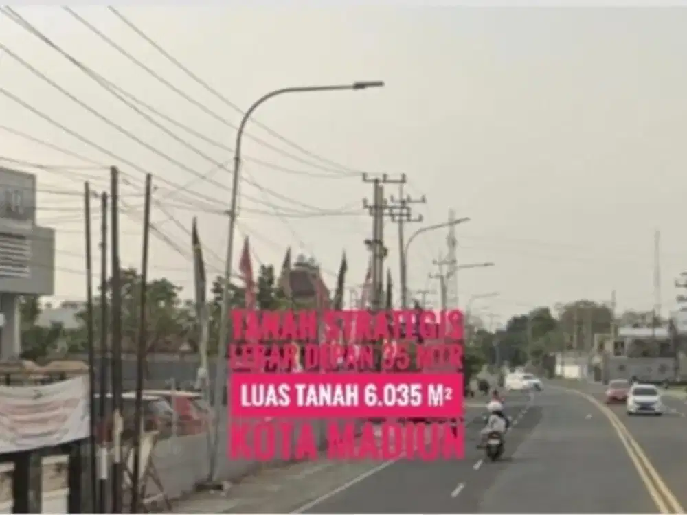 JUAL Tanah Baguss LD 35 mtr, Basuki Rahmad KOTA MADIUN