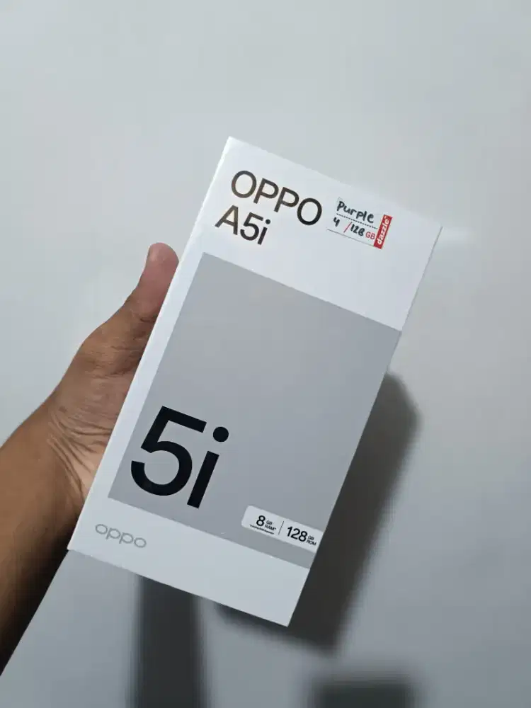 TAHAN BANTING! OPPO A5i RAM 8(4+4)/128 NEW BERGARANSI RESMI