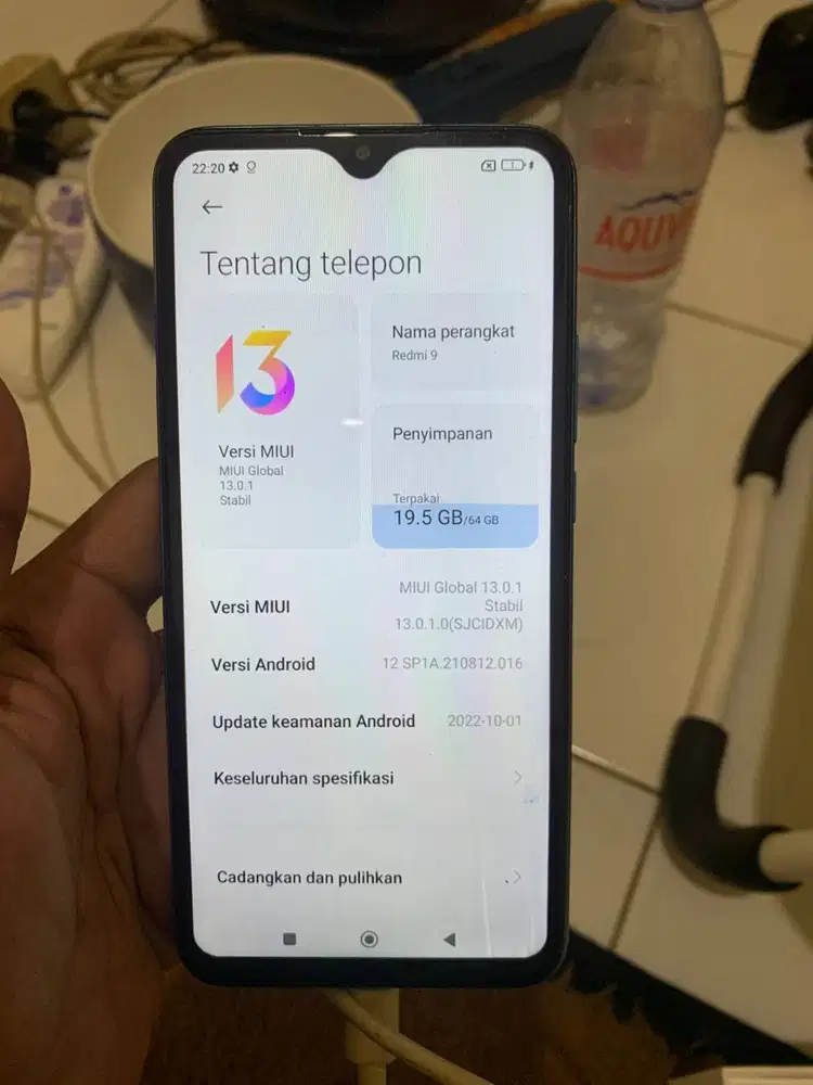 Xiaomi redmi 9 blue ram 4/64
