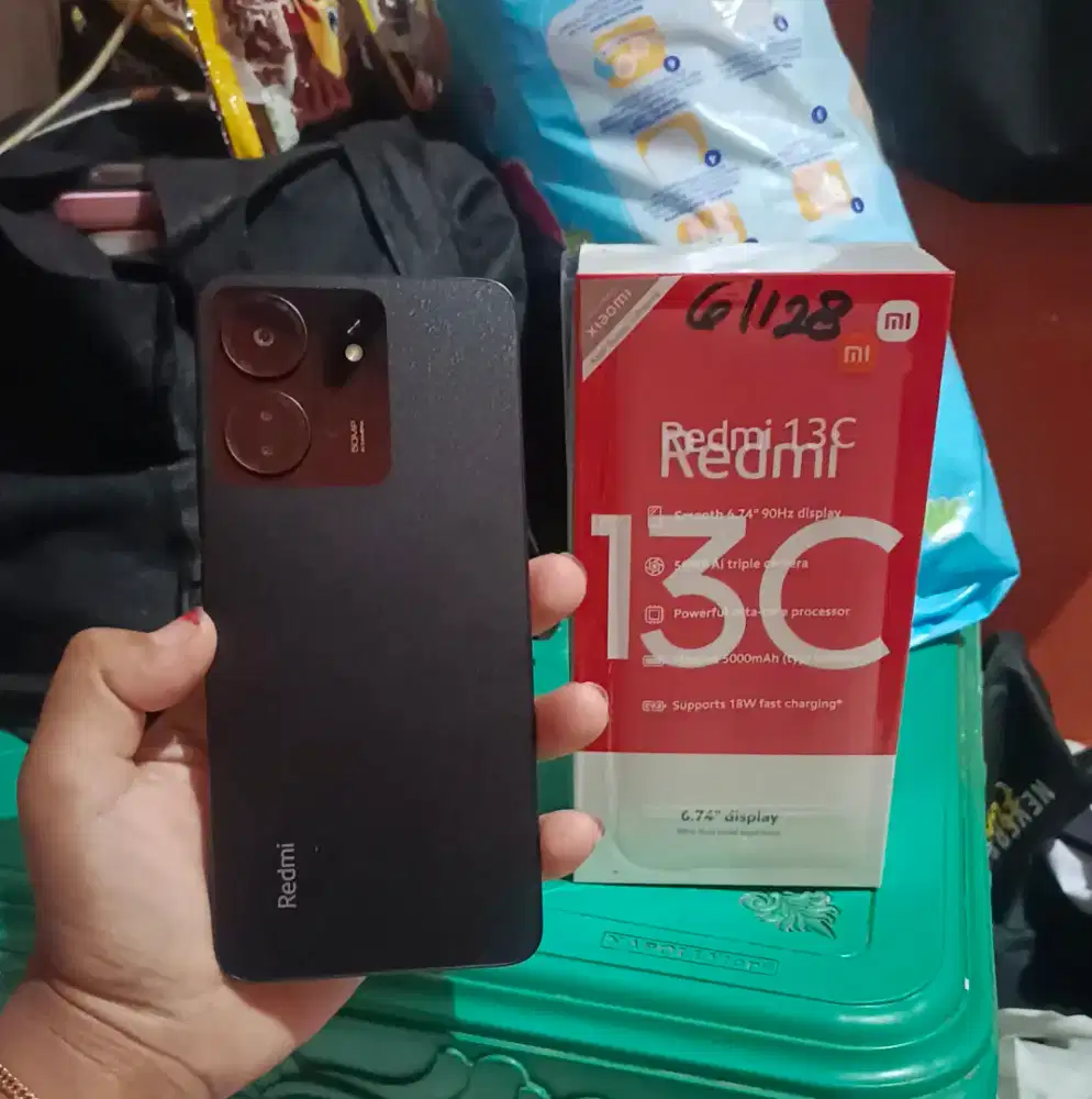 Redmi 13c NFC ram 6+6/128 fullset + softcase!.