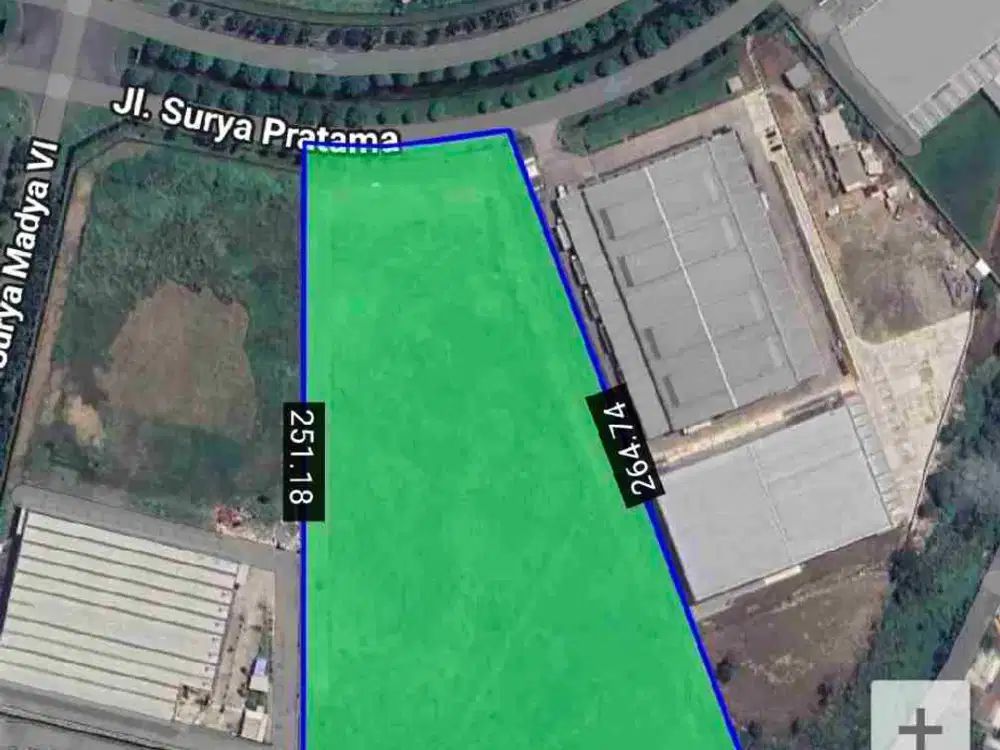 Dijual Tanah 3,5 Ha di Kawasan Industri Surya Cipta karawang