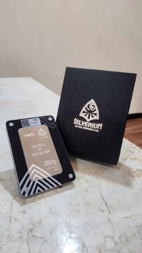 Logam mulia perak murni silverium 250gr