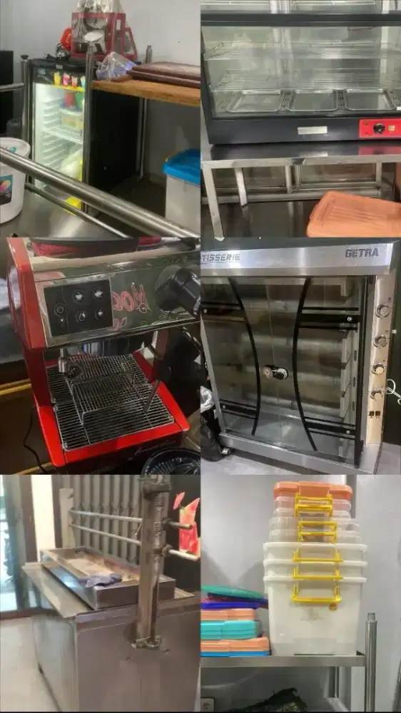 Peralatan dapur bekas cafe