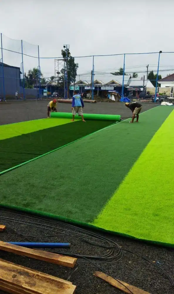 PAKET PEMASANGAN RUMPUT SINTETIS MINI SOCCER DAN FUTSAL