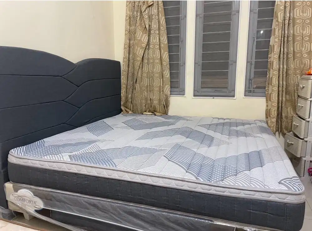 dijual cepat springbed set comforta masih seperti baru