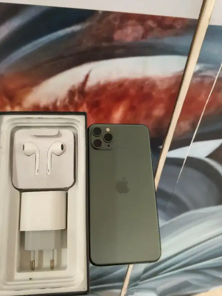 Iphone 11 pro max 256gb lengkap apa adnya baru