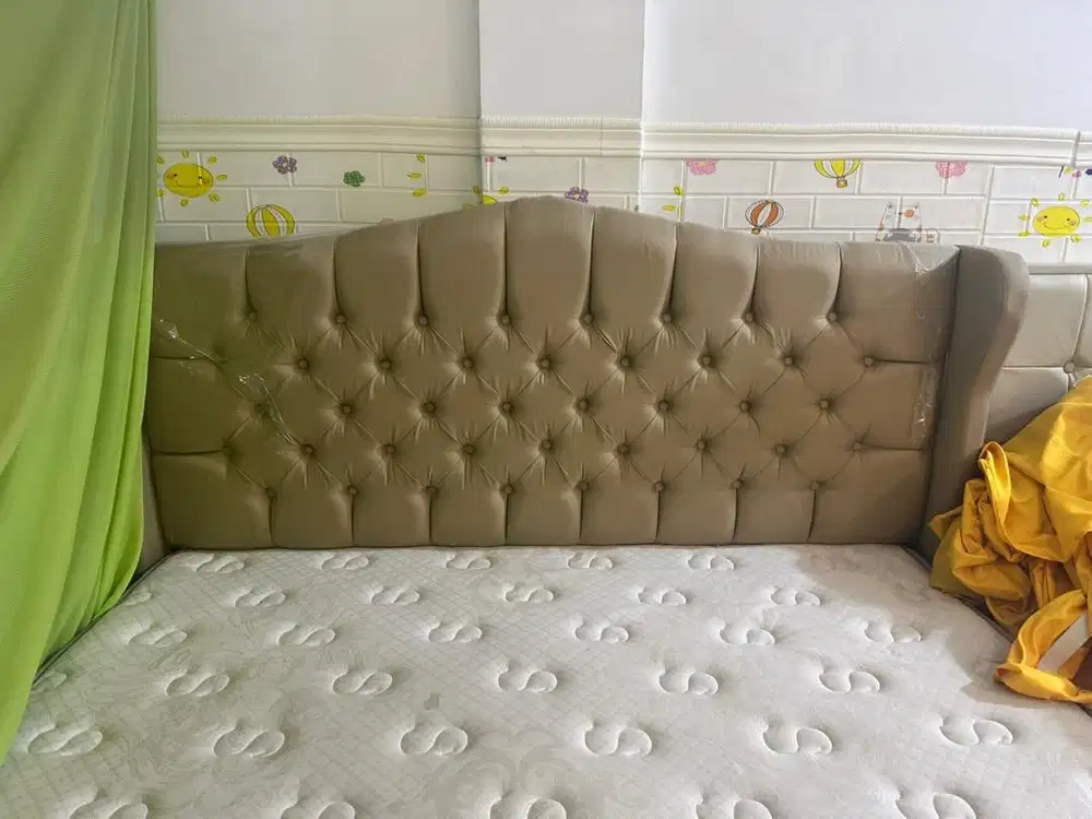 dijual cepat springbed set uniland bagus kokoh