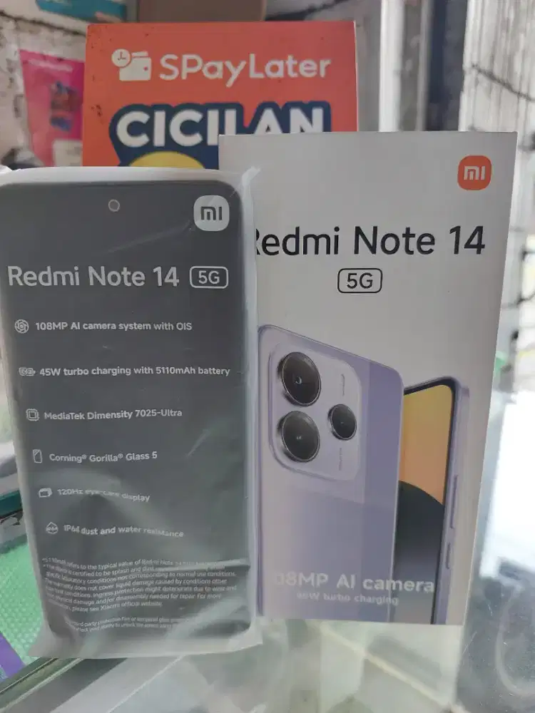 Redmi note 14 5G ram 8 256GB black