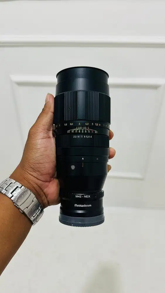 Lensa manual jupiter fix 200mm mount sony mulus siap pakai hasil jos