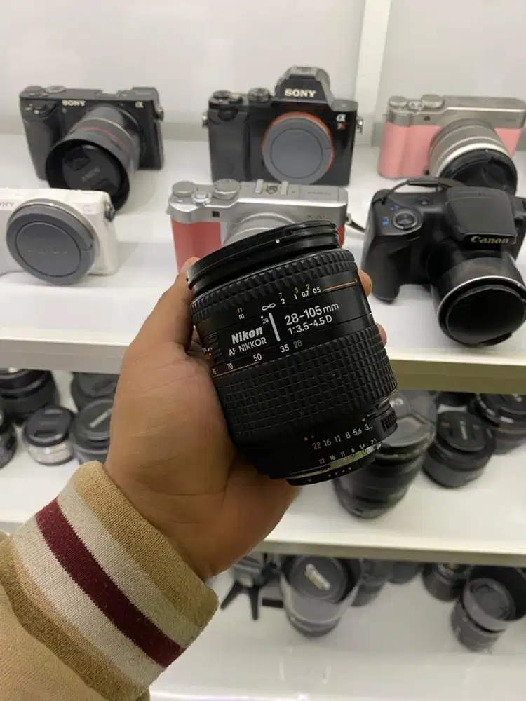 Lensa nikon 28-105 AFD normal siap pakai fisik masih mulus