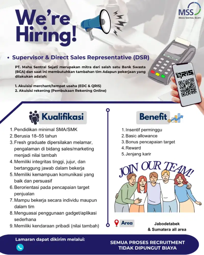 LOKER SPV & SALES KANVASING