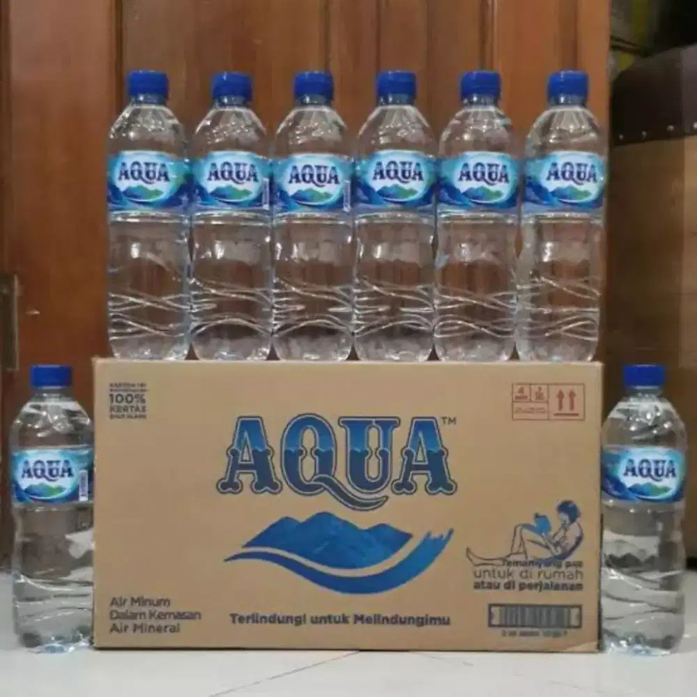 Aqua botol 1 dus (isi 24 botol) 600 ml