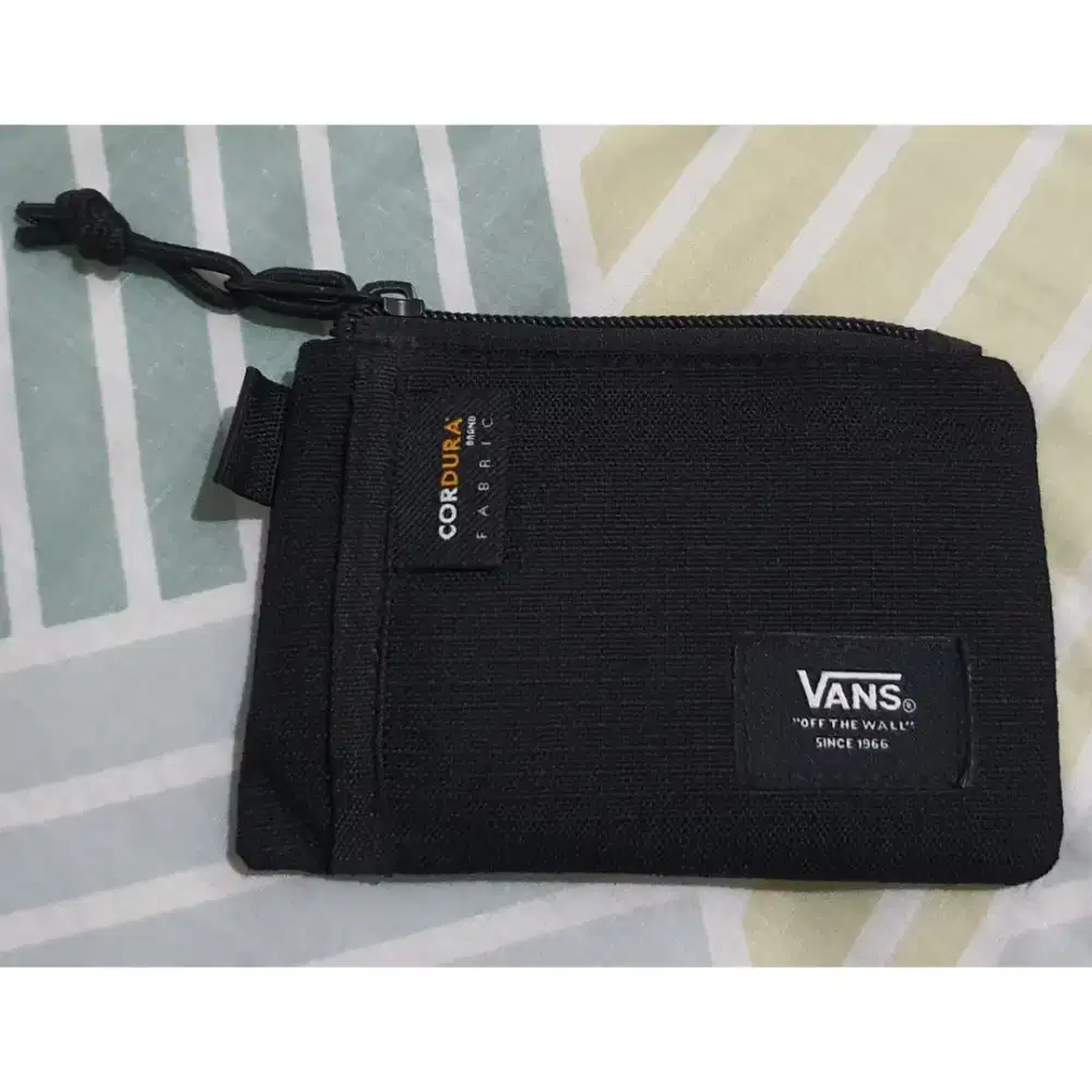 Vans pouch wallet black cordura original dompet vans era sk8 oldskool