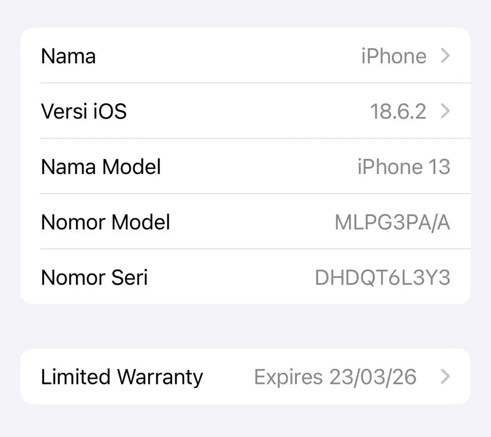 Dijual iphone 13 ibox